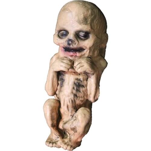 28EC 12inch Novelty Gag Doll Teenagers Party Supplies Haunted House Accessory Interactive Masquerade Props Breathable Costume