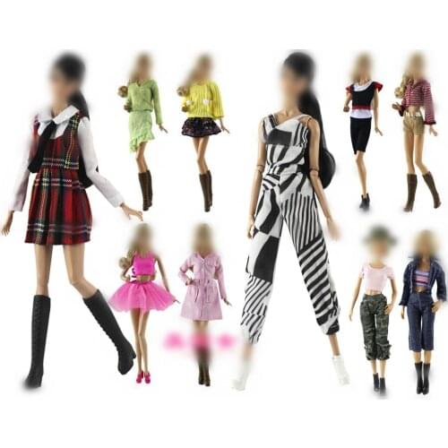 30cm Doll Dress Fashion Clothes handmade outfit For Barbie Doll Accessories Baby Toys Best Girl' Gift