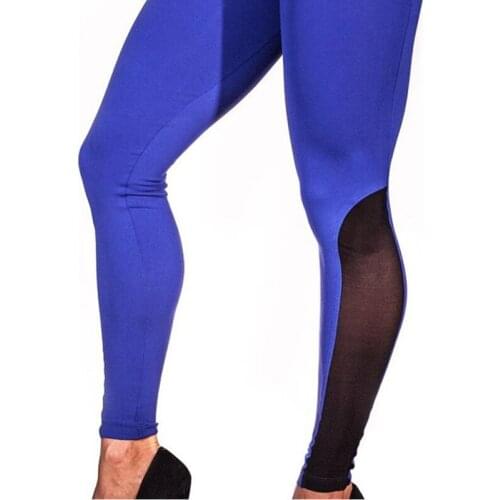 Mesh Patchwork Yoga Pants Leggings Fitness Trousers Sports Leggings Gym Sportswear Running Tights Athletic Pant