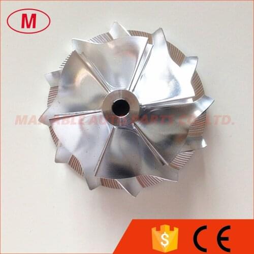 TD04HL13T+ 6+6 blades 43.61mm/56.02mm Aluminum 2024/Milling/ Billet compressor wheel for 49377-04200HF TURBO/CHRA