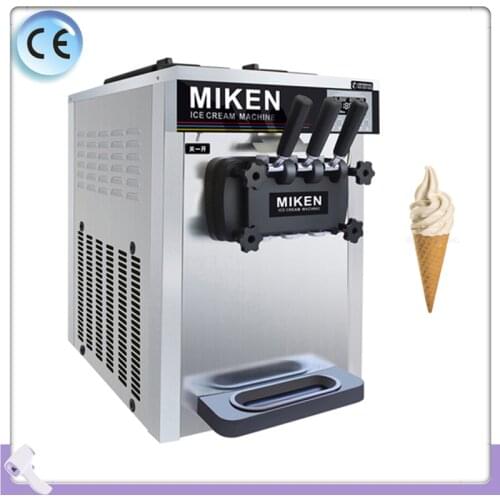 Commercial Ice Cream Maker Machine Table Top Three Flavors Yogurt Ice Cream Machine 110V 220V