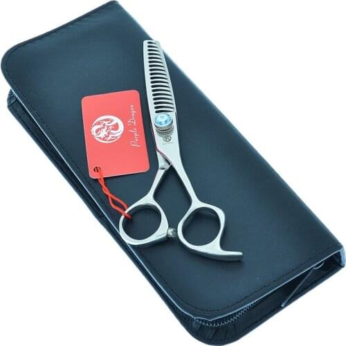 Japan Steel 440C 6.0 Inch Dogs Thinning Scissors 18 Teeth Professional Pets Grooming Shears Animals Hair Trimming Tijeras A0182B