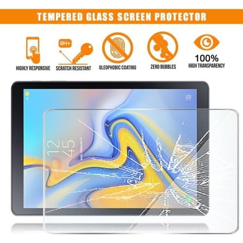 For Samsung Galaxy Tab A 10.5 LTE T595 Tablet Tempered Glass Screen Protector Scratch Resistant Anti-fingerprint Film Cover