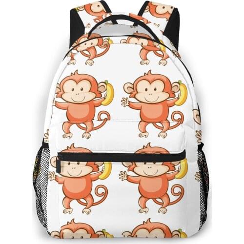 Women Backpack Kids School Bag for Teenage Girls Cute Monkey Female Laptop Notebook Bagpack Travel Back Pack 2021