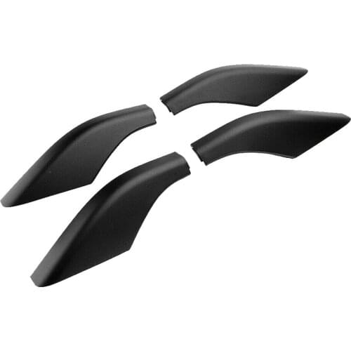 4PCS Black ABS Car Roof Luggage Rack Rail End Cover Shell Protector Fit for Land Rover Freelander 2 2006-2014