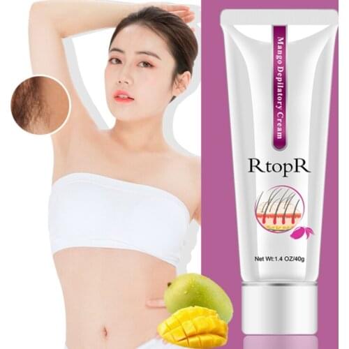 40g Natural Mango Depilatory Cream Painless Effective Hair Removal Cream Whitening Armpit Leg Depilador Hair Remover