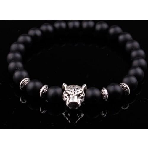 8mm Punk multicolor Agate Chakra Healing Reiki Buddha Yoga Bracelet elastic adjustable Volcanic Stone Bangles juty3