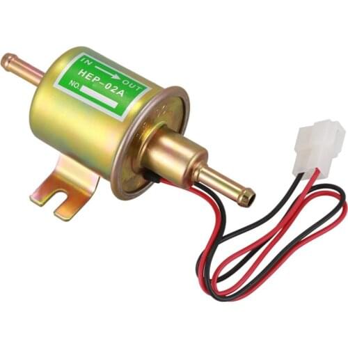 AU04 -New 12V Electric Fuel Pump Inline Petrol Low Pressupe Hep-02A