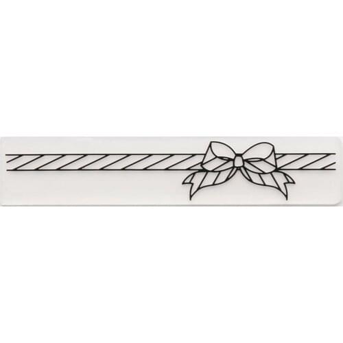 Bow Frame Embossing Folders Plastic For Scrapbooking DIY Template Christmas Background Photo Album Card Making