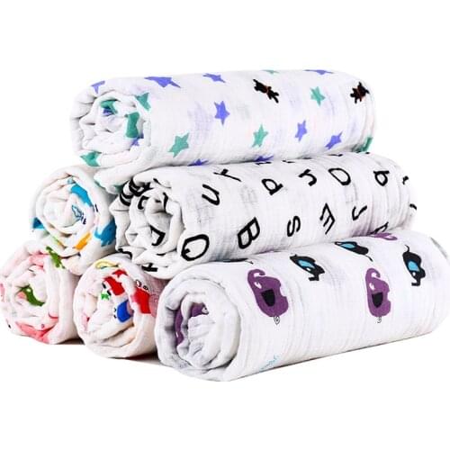 Baby Towel 100% Cotton Infant Blanket Soft Newborn Blankets Bath Gauze Infant Wrap Sleepsack Stroller Cover Play Mat Baby Stuff