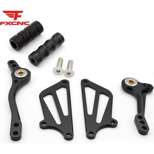 For Kawasaki Ninja250 2008-2012 CNC Aluminum Alloy Motorcycle Rearset Footrest Footpeg Pedal Rear set Foot rest Accessories Part