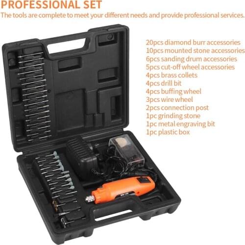 Mini Electric Grinder Set Cordless Drill Rotary Tool Wood Carving Pen For Milling Engraving LED DIY Wood Craft Making Supplies