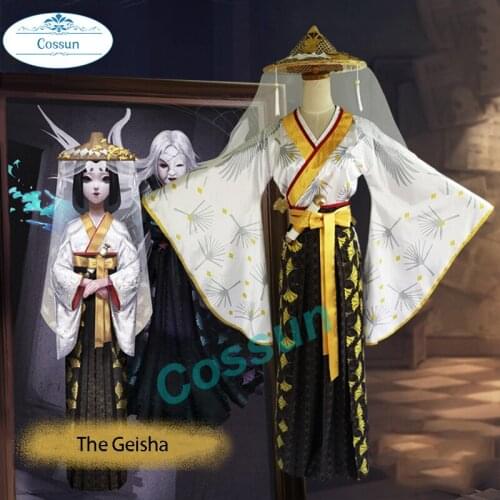 Game Identity V Cosplay Costumes The Geisha Michiko Cosplay Costume Hunter Rashomon Skin Kimonos Uniforms Suits Clothes Dresses