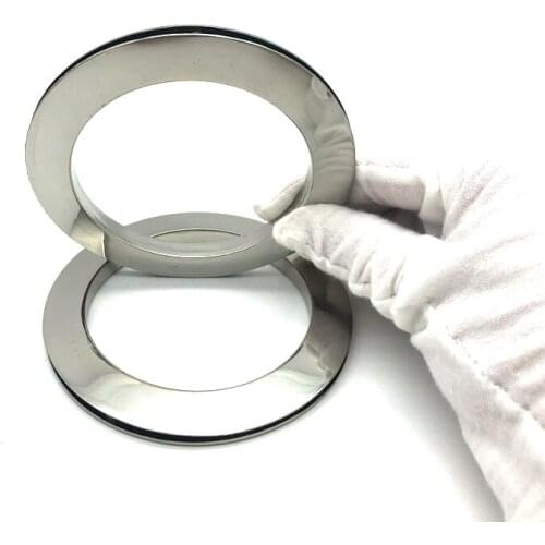 Hanging Plating Shiny Nickel Color Bigger Handbag Decoration Buckles 65.5 MM Metal Eyelets With Screw