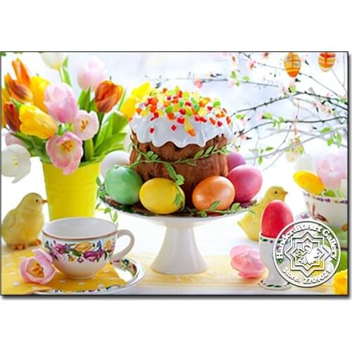 Moonzero 5D DIY Diamond Mosaic Diamond Embroidery Food Cake Full Round Diamond Rhinestones Painting Cross Stitch Kit Needlework