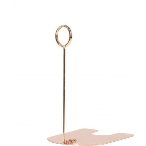 Table Card Holder Rose Gold Black Silver Place Steel Card Holders for Photos Food Signs Memo Notes Weddings Restaurants