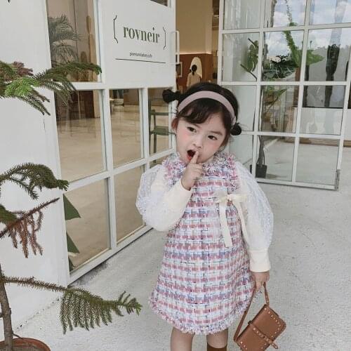 2019 Autumn Winter New Girl Dress Kids Dresses for Girls Toddler Girl Princess Vest Dress for Party Clothes Christmas Dress 2-7Y