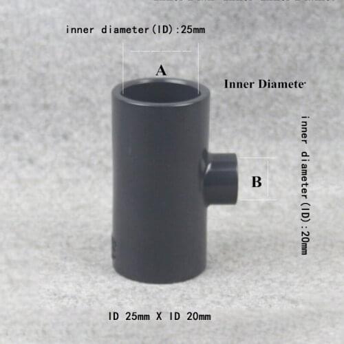 PVC different diameter tee UPVC plastic water pipe fittings 1 Pcs