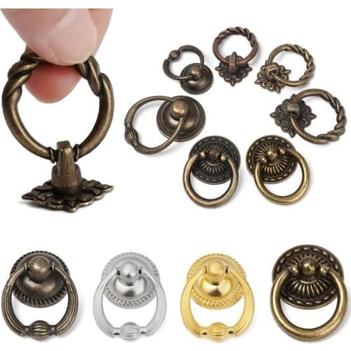 European Style Drawer Pull Handle Cabinet Pulls Cupboard Dresser Knob with Screws Hardware Furniture Parts