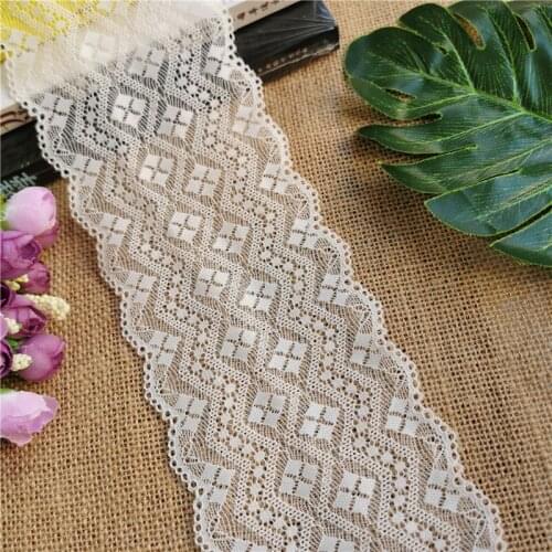 S2093*10CM Fashion Multi-color Eyelash Small Side Nylon Spandex stretch Jacquard lace trims for Womens Underwear Accessories