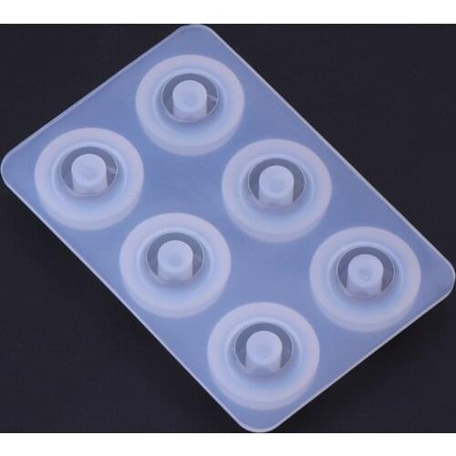 Silicone Mold Beads Round Rhombus DIY Jewelry Ring Crafts Decorative Epoxy Resin Candle Mold Soap Making Cake Decorations
