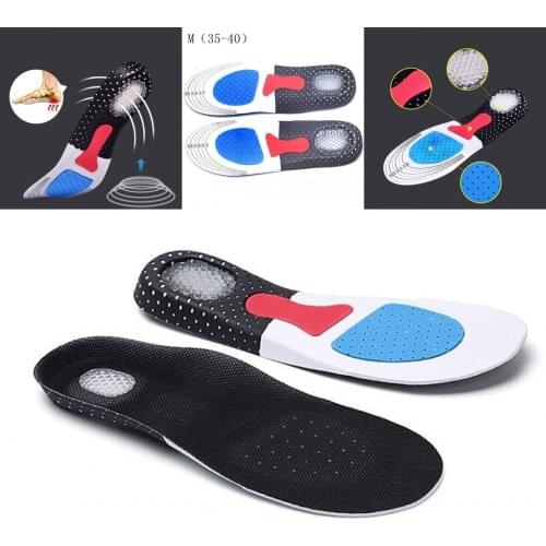 2019 New M/L Silicone Gel Insoles Foot Care for Plantar Fasciitis Heel Spur Sport Shoe Pad Insoles Arch Orthopedic Insole