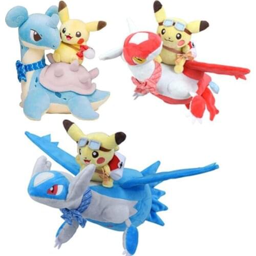 Takara Tomy PKM Pocket Monster Plush Toy Pokemon Doll Pikachu Latias Latios Lapras PP Cotton Stuffed Soft Doll Toys for Children
