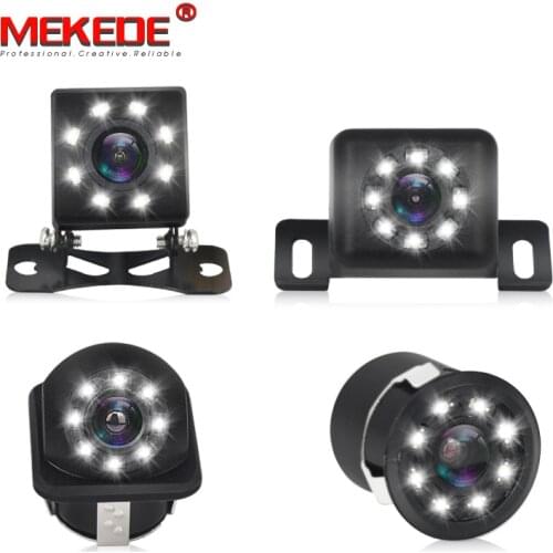 8 LED Night vision Waterproof Car Parking Assistance View Camera Or Parking Monitor CCD Wire Car Rear View Camera HD