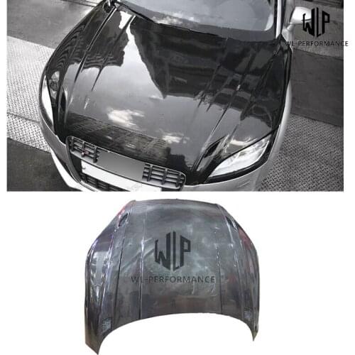 TTS style High Quality Carbon Fiber Front Hood Bonnets Covers Car for Audi TT Car Body Kit 07-14