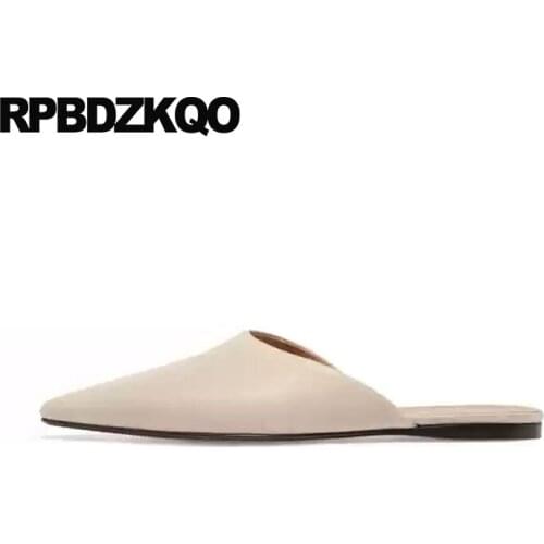 Female Comfortable Latest Women Slippers Slip On 2018 Chinese Ladies Flats Designer Shoes China Mules Pointed Toe Size 34 Brand