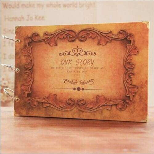 10 Inch DIY Album Scrapbook Our Story Series Diy Handmade Photo Albums for Lover Baby Wedding Stickers Scrapbooking 10 Pages