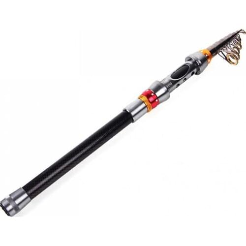 2.4m Carbon Fishing Rod Telescopic Sea Fishing Pole for Freshwater and Sea Fishing