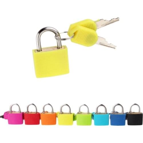 5pcs Metal Mini Strong Steel Padlock Travel Suitcase Diary Lock with 2 Keys