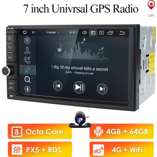 7"PX5 IPS Android 10 4G 64G car multimedia GPS 2DIN universal radio stereo navigation fit Nissan Sentra X-Trail Juke Geniss Note