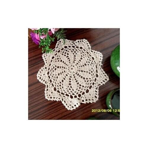 Free shipping Free shipping a handmade hook needle crochet mat zakka plate placemat fashion knitted rustic heat pad 19cm book