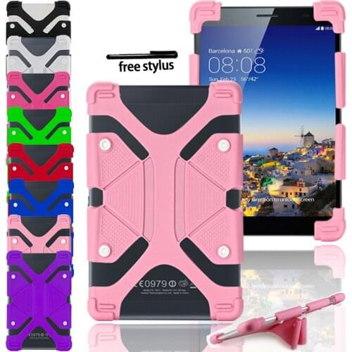 Tablets Case for Huawei MediaPad M5 /M6/M2 /M3 Tablet Universal Full Four Corner Shockproof Protective Case +Free Stylus