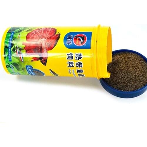 Ornamental Fish Food Goldfish Carp Guppies Small Medium Tropical Fishes Flakes