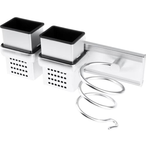 Hair Dryer Organizer Wall Mount Hanging Rack Hair Styling Tools Organizer