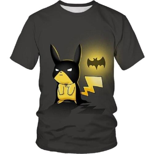 Boys and Girls T-Shirts, ComfoRtable Short-Sleeved 3D Printing Cartoon Animation Patterns, Childrens Casual Fashion Cool Tops