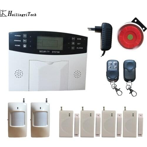 GSM Alarm System Kit Home Alarm System 433MHz Wireless Alarms Host Door Open Sensor Alarms Keyboard Screen