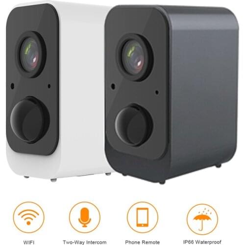 Pripaso 1080P HD Outdoor Security IP WiFi Camera Waterproof Rechargeable Battery Cam Wireless Battery Powered 2 Colors Available
