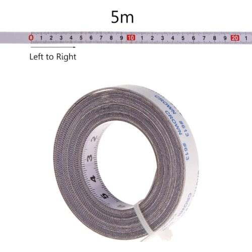 Miter Saw Track Tape Measure Self Adhesive Backing Metric Steel Ruler 1/2/3/5M Y98E