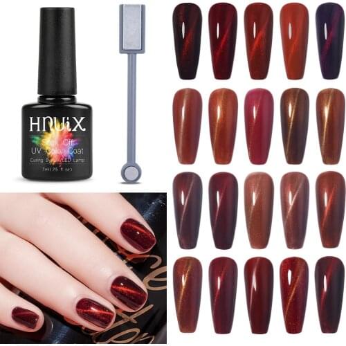 HNUIX 7.5ML cat eye long Gel Nail Polish art magnetic immersion LED UV Gel Nail Polish magnetic gel paint gel oil