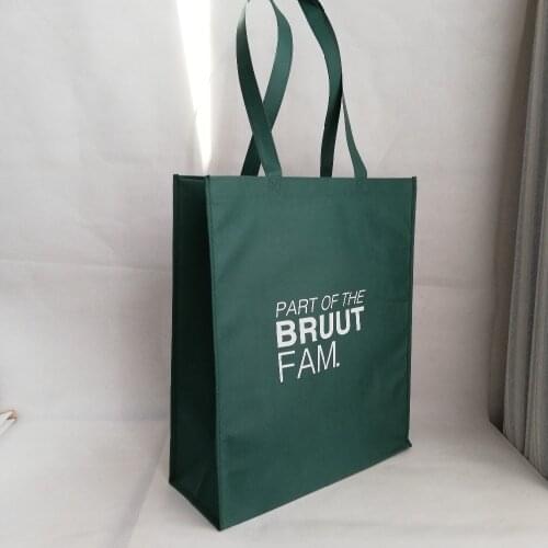 500pcs/lot 40HX35X10cm Non-woven Shopping Tote Bags Reusable Custom Logo Personalized Shoppers for Cloth and Market Trade Show