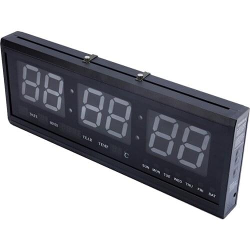 New 1pc LED Clock 48cm Digital LED Wall Clock Big LED Time Calendar Temperature Desk Table Clocks Home Decor Dropshipping