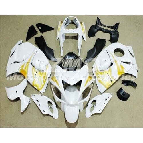 New ABS Injection Fairings For SUZUKI Suzuki GSXR1300 08 09 10 11 12 13 14 2008-2015 Motorcycle Fairing Kit White Y33