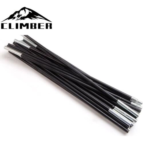 【New store 】 1 pair Tent Fiberglass Poles, Foldable 7 Part to 1, 3.9m Length 8mm Diameter Used for 3-4 Person Tent