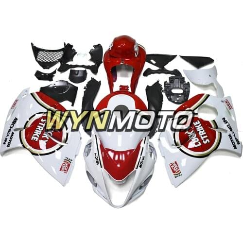 Lucky Strike Red White Complete Fairing For GSXR1300 2008-2016 08 09 10 11 12 13 14 15 16 Injection ABS Plastics Bodywork Covers