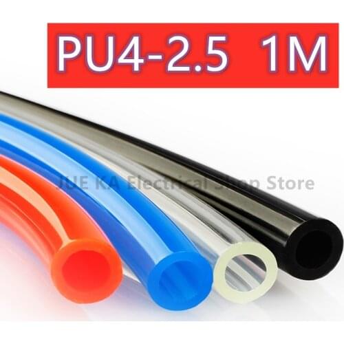 1m/lots PU Tube High pressure Pneumatic Component OD4-2.5 Air Line Polyurethane Hose for Compressor one meter PE Tube