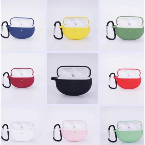 Anti-fall Silicone Case For oppo enco x Case Simple Solid color Wireless Bluetooth Earphone with hook Protection Case Cover